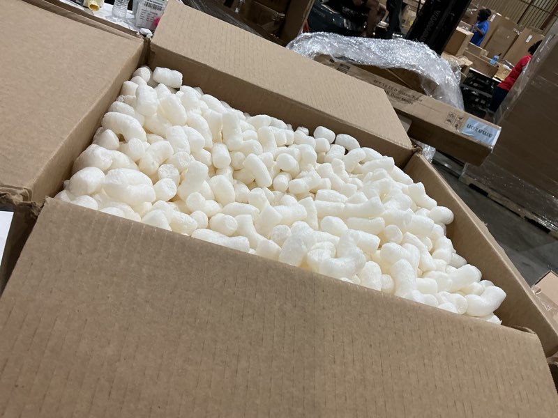 Condition photo showing Good Condition for uoffice biodegradable recycled packing peanuts 3.5 cu. ft. (22.5 gallons), void fillers for moving boxes, for packing, moving & shipping