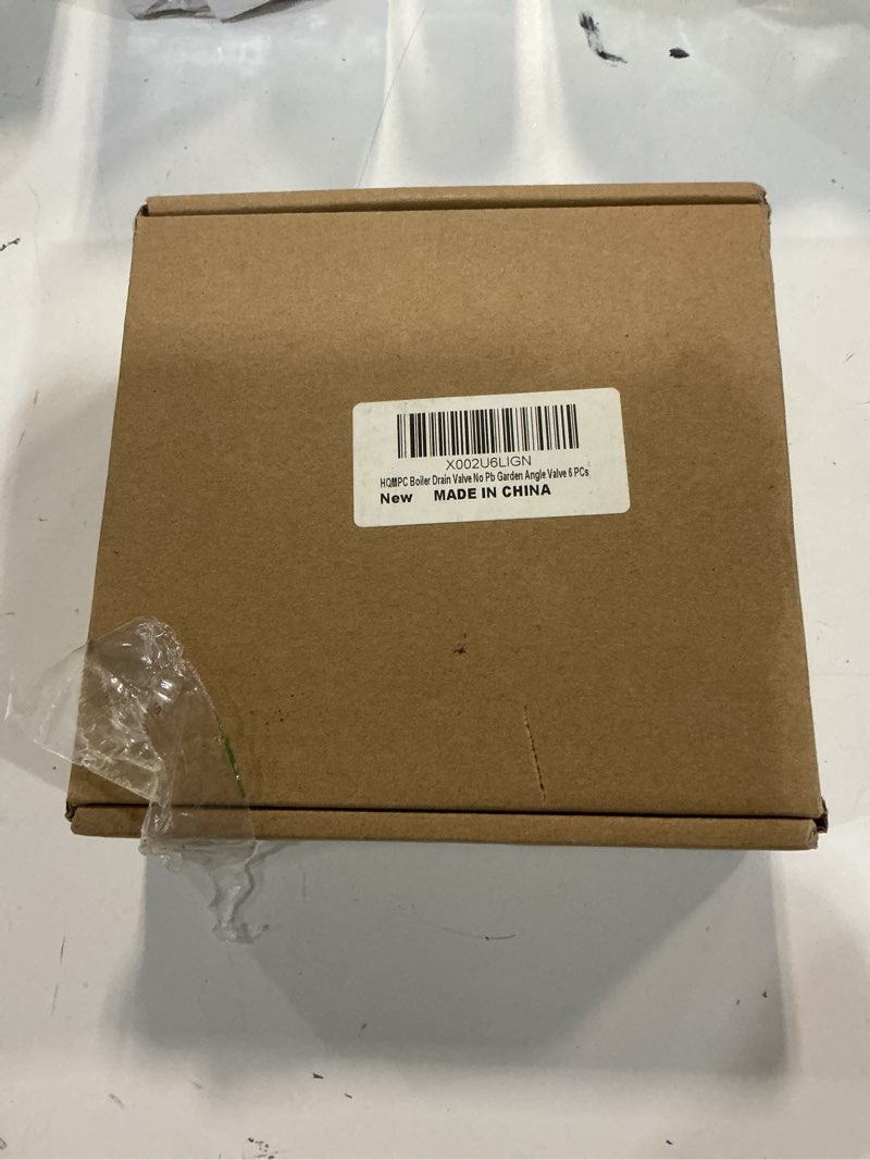 Condition photo showing New/Like New for HQMPC Boiler Drain Valve Hose Stop Valve Brass Backyard Valves No Pb 1/2" MNPT 3/4" in Outlet 6 Pcs