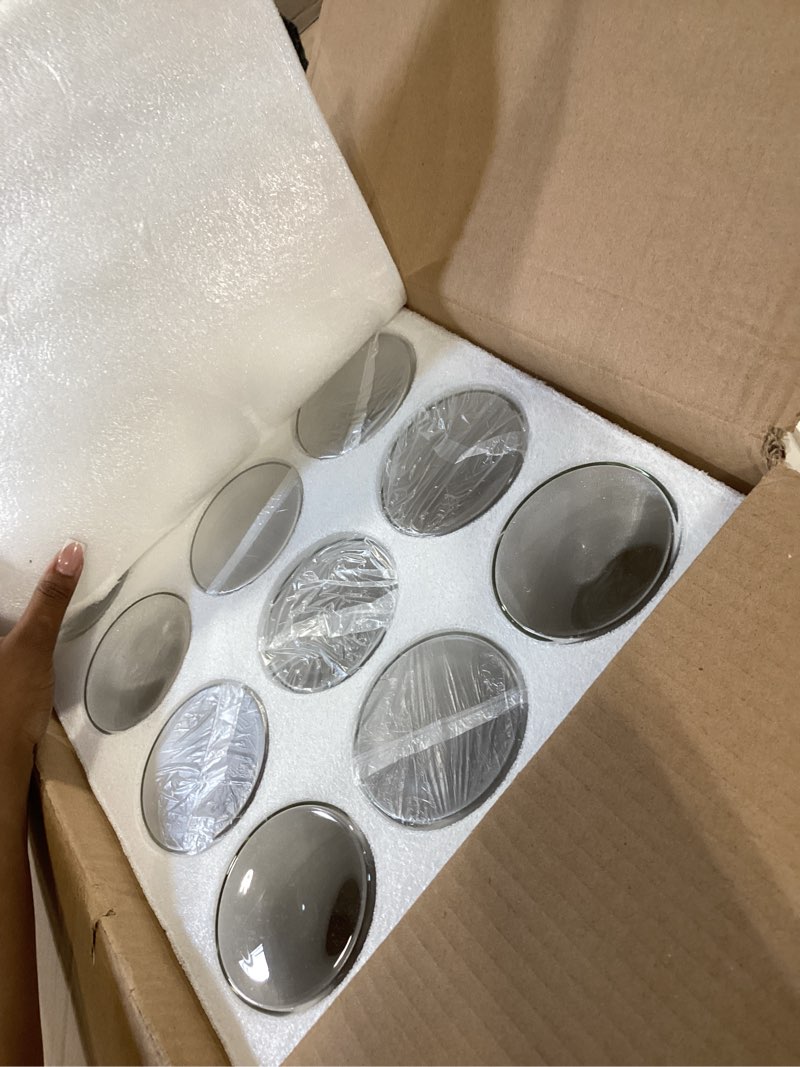 Condition photo showing Good Condition for daifunli 6 set 20 inch tall acrylic vase stand wedding centerpieces holder with artificial flower balls and led lights candles for wedding party table home decorations round