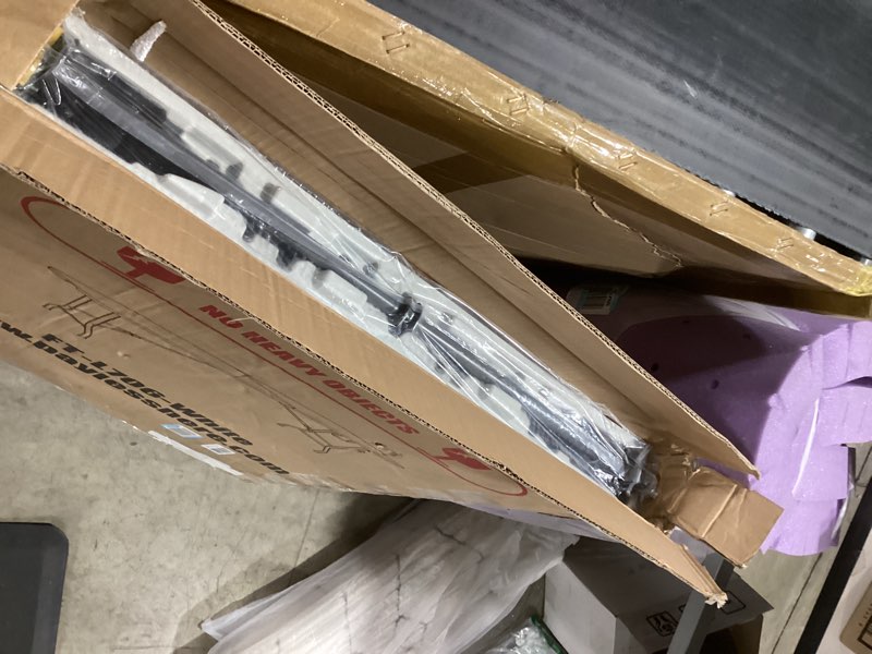 Condition photo showing Good Condition for 6 Feet Foldable Table with Built in Handle & Steel Legs | Heavy Duty Portable | Perfect for Party, Dining, Wedding, Events, Picnic Indoor, Outdoor, Camping, Utility, Folding