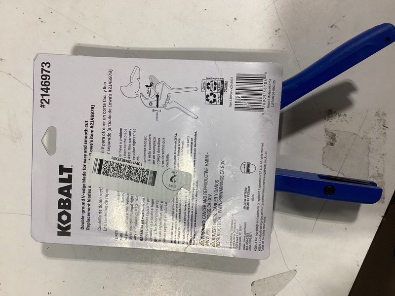Condition photo showing As Is for kobalt cutter 1-1/4-in pvc cutter