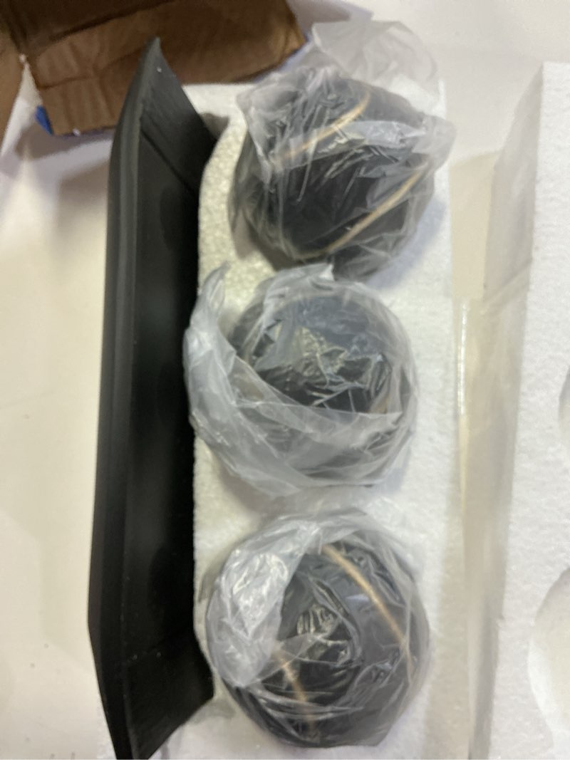 Condition photo showing Good Condition for lccck decorative tray with balls set, black gold decor orbs tv stand, coffee table centerpiece, elegant orbs decorative balls for dining kitchen console fireplace decor centro de mesa de comedor
