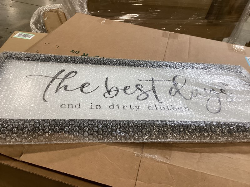 Condition photo showing Good Condition for ywmzykjgs laundry room wall decor 32"×12" the best days end in dirtiest clothes sign funny modren ba