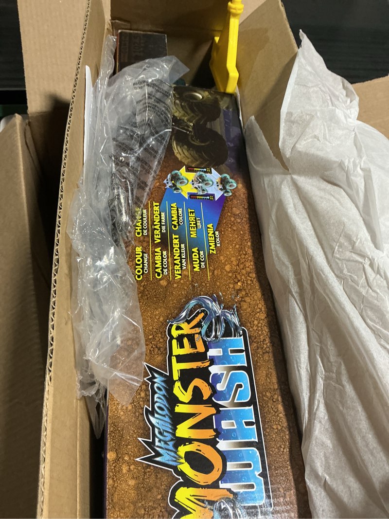 Condition photo showing Good Condition for Monster Jam, Megalodon Monster Wash, Includes Color-Changing Truck, Interactive Water Play Kids Toys for Aged 3 and Up