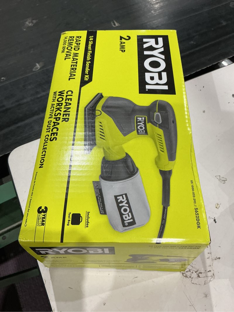 Condition photo showing New/Like New for 2 amp corded 1/4 sheet sander