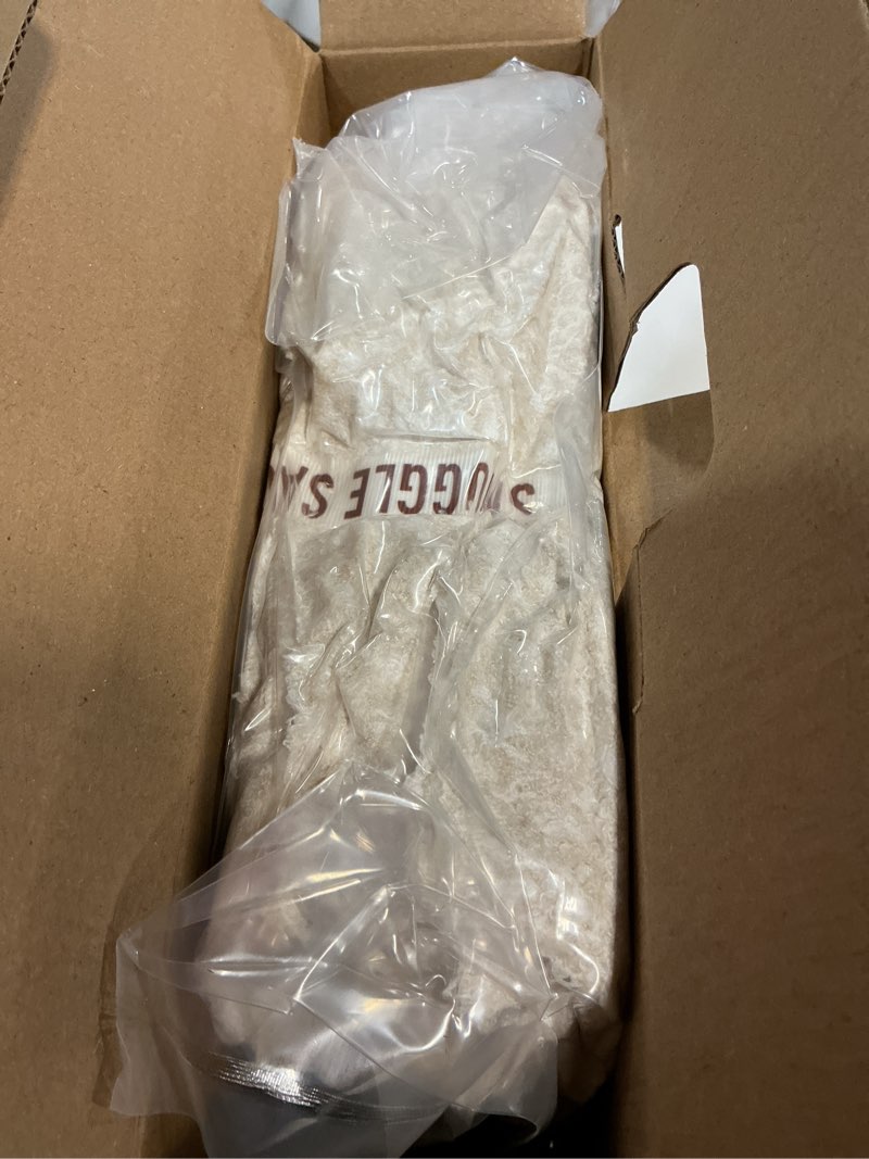 Condition photo showing New/Like New for Snuggle Sac Buttery Ivory Throw Blanket for Couch, Reversible Super Soft Knitted Blankets, Warm Cozy Knit Fuzzy Plush Lightweight Throws Dupes for Sofa, Bed, Picnic, Ivory, 50 x 60 inches Heather Ivory Throw(50"x 60")