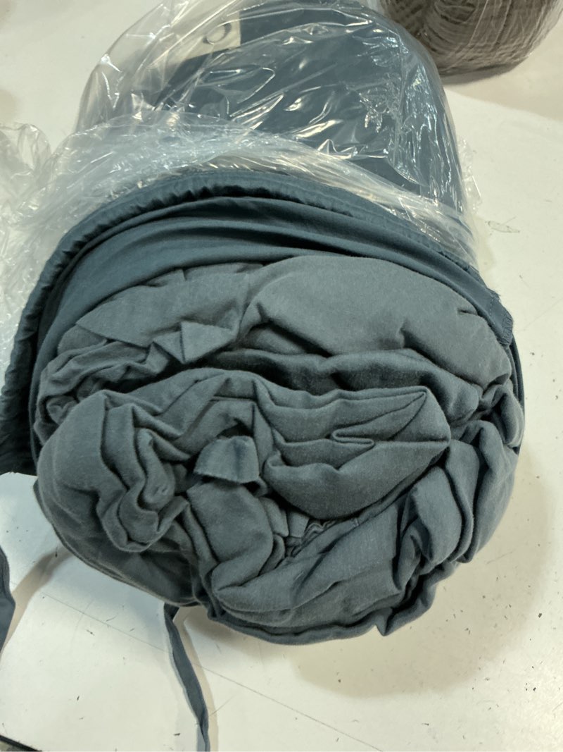 Condition photo showing As Is for quince luxury organic sateen sheet set, cal king, nightfall