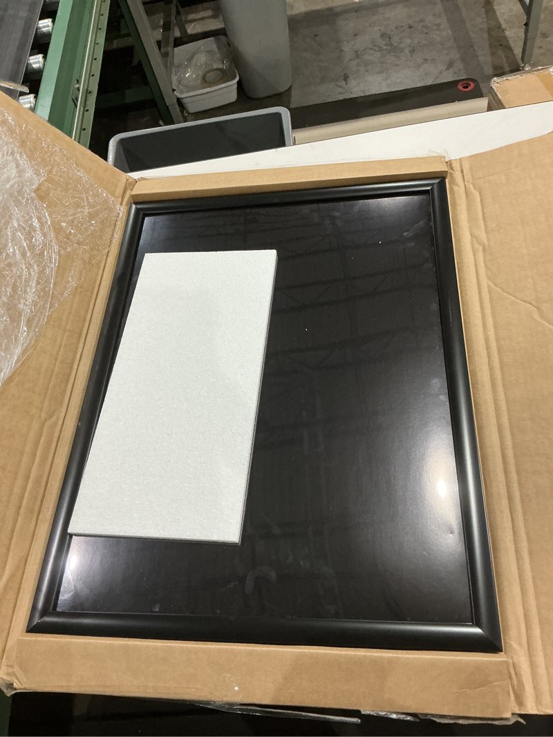 Condition photo showing Good Condition for not exact but similar to mcs trendsetter 18x24 poster frame black high-gloss, vertical & horizontal wall hanging large picture frame for photos, posters & art prints (1-pack) 1-pack 18x24