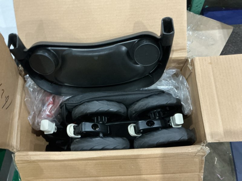 Condition photo showing As Is for joovy caboose lx tandem stand-on stroller, black caboose lx black