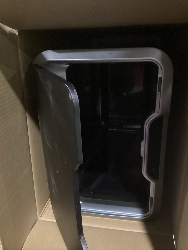 Condition photo showing Good Condition for EKO Mirage-T 50 Liter / 13.2 Gallon Touchless Rectangular Motion Sensor Trash Can, Brushed Stainless Steel Finish