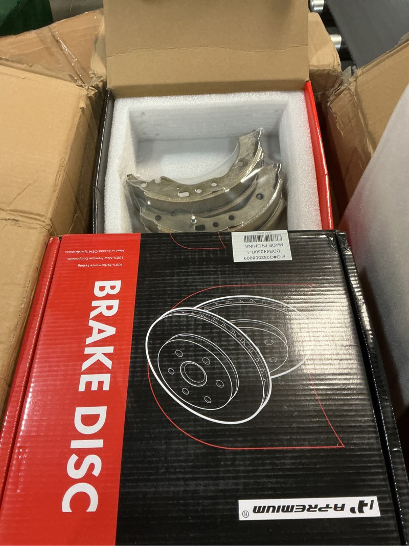 Condition photo showing New/Like New for a-premium 11.18 inch (284mm) rear brake drums + ceramic shoes set compatible with select toyota models - corolla 2009-2019, 6-pc set