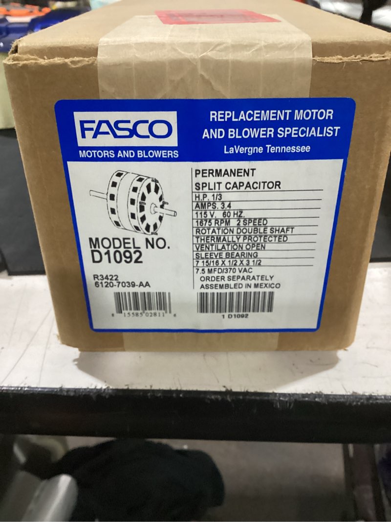 Condition photo showing New/Like New for 1/3hp1675/1080rpm115vmtr