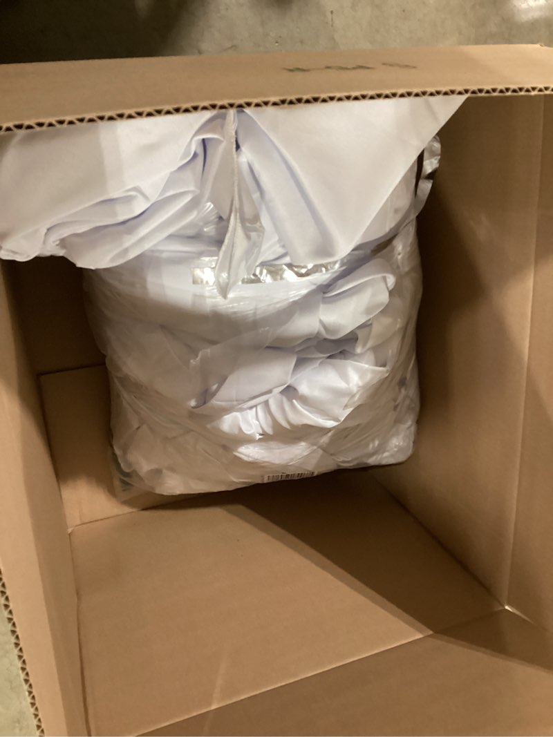 Condition photo showing Good Condition for 8 pack white tablecloth 60 x 102 inch rectangular table cloth for 6 foot rectangle tables, wrinkle resistant washable polyester fabric table covers for wedding party banquet buffet and camping white 8 pack - 60 x 102 inch
