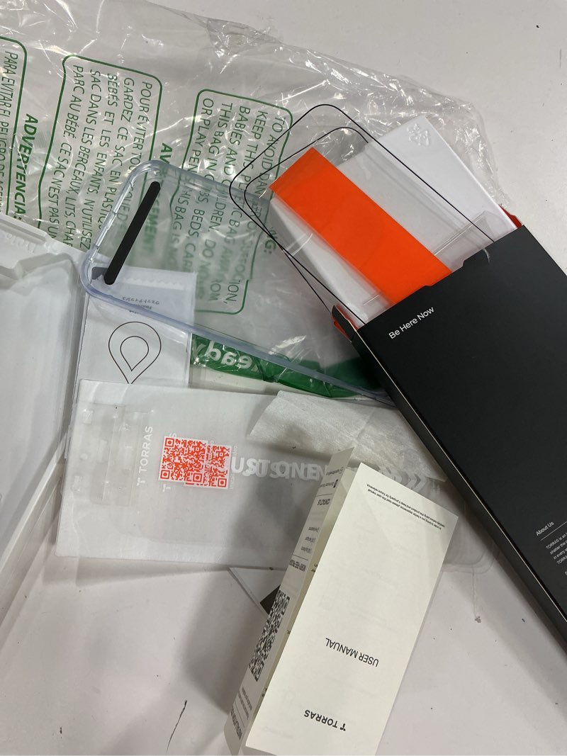 Condition photo showing As Is for torras for iphone 17 pro max screen protector [12ft military-grade shatterproof] [9h+ aerospace tempered glass] anti-scratch full coverage fit screen protector 17 promax 6.9" 2-pack iphone 17 pro max (6.9 inches)