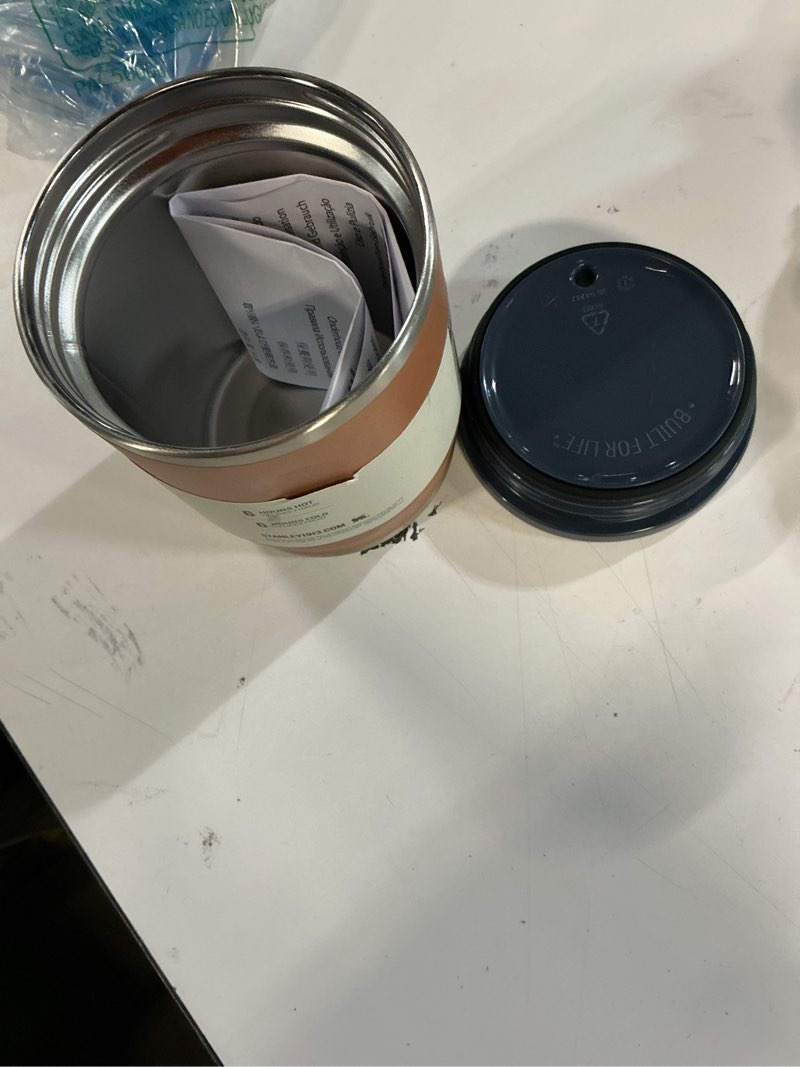 Condition photo showing Good Condition for STANLEY Adventure To-Go Food Jar and Spork | Vacuum Insulated Food Container | Wide Mouth Screw On Lid | Packable for Travel | Stainless Steel with Leakproof Lid | BPA-Free Black Glow 18 oz 18 oz