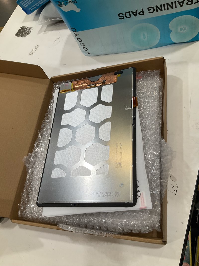 Condition photo showing Good Condition for for samsung galaxy tab s7 fe t730 screen replacement t730 t733 t736 t738u t735 t737 lcd display touch screen digitizer full assembly,with tools(black)