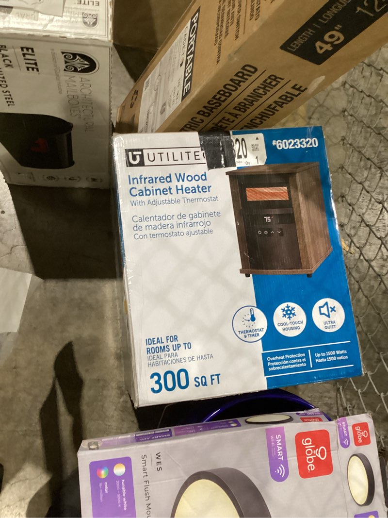 Utilitech Infrared Wood Cabinet Heater with Adjustable Thermometer 6023320 (C)