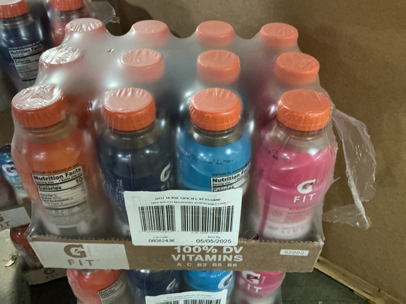 Condition photo showing New/Like New for (Bb:05.05.2025)Gatorade Fit Electrolyte Beverage, Healthy Real Hydration, New 2.0 4 Flavor Variety Pack, 16.9.oz Bottles (12 Pack) 4-Flavor Variety Pack 16.9 Fl Oz (Pack of 12)