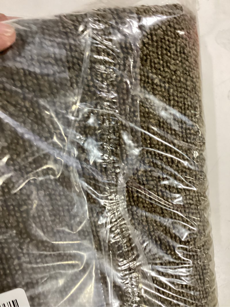 Condition photo showing Good Condition for MIULEE 24x24 Inch Decorative Euro Sham Pillow Covers for Couch Bed Set of 2 Textured Boucle Neutral Throw Pillow Covers Dark Brown Accent Solid Vintage Pillowcases Sofa Living Room Home Decor 24" x 24" (Pack of 2) Brown