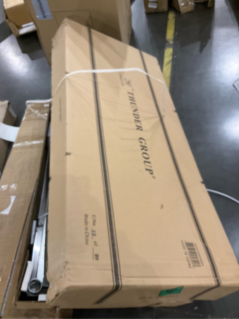 FSE SLWT42460F4 Work Table, 24" x 60" x 35", 18 gauge/430 stainless steel flat top, 4" backsplash, turn-down edges, galvanized steel adjustable undershelf & legs, 1" adjustable plastic bullet feet, KD