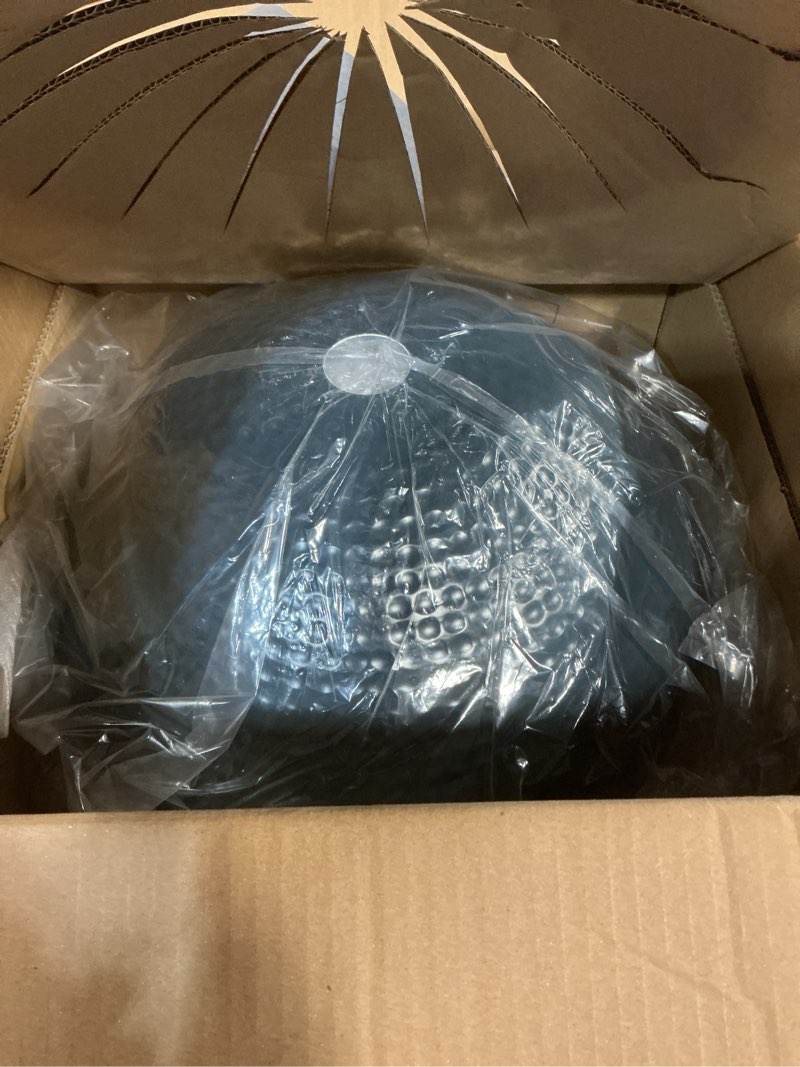 Condition photo showing Good Condition for ELYONA 2 Pack Large Ash Wood Pendant Light Fixtures 16 Inch Hammered Metal Dome Hanging Lamp with Brass Handle Chandeliers for Farmhouse Kitchen Island Dining Room Sink Bedroom Hallway, Modern Blue Blue - 2 Pack