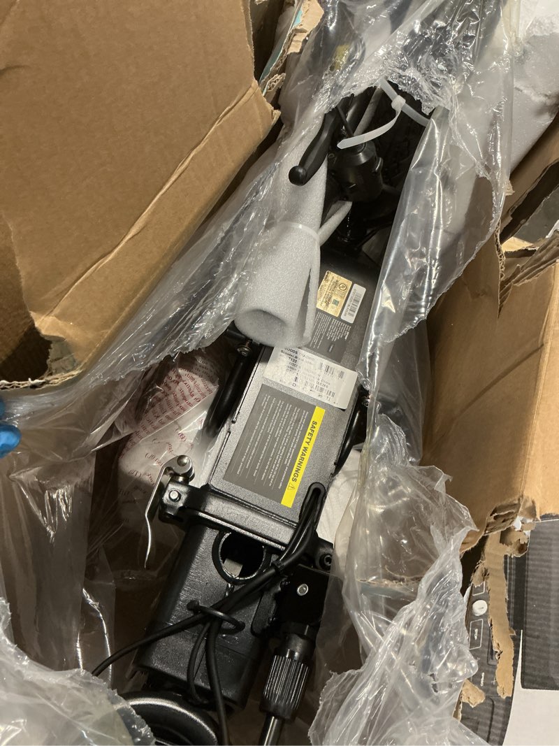 Condition photo showing As Is for gotrax aero foldable electric scooter with seat foot rest pad 12 inch tire 350w rear suspension electric scooter for teens and adults
