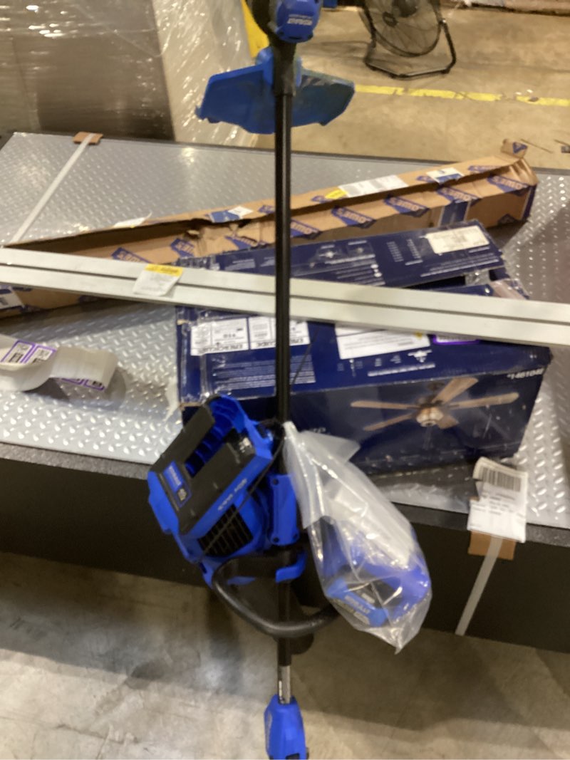 Condition photo showing As Is for kobalt weed wacker and kobalt leaf blower combo