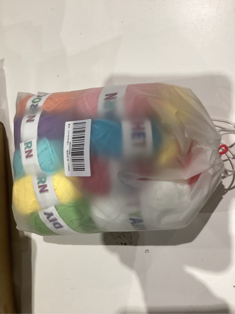 Condition photo showing New/Like New for 8Pcs Crochet Kit for Beginners, 2026 Great Christmas Gift for Crochet Lovers, DIY Craft for Adults and Kids, Crocheting Animal Kits with Step by Step Videos, Yarn, Crochet Hook, Birthday Holiday Gift