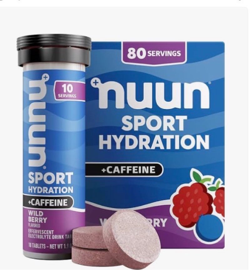 exp:03/2026) nuun sport electrolyte tablets with caffeine from green tea extract, magnesium, calcium, potassium, 