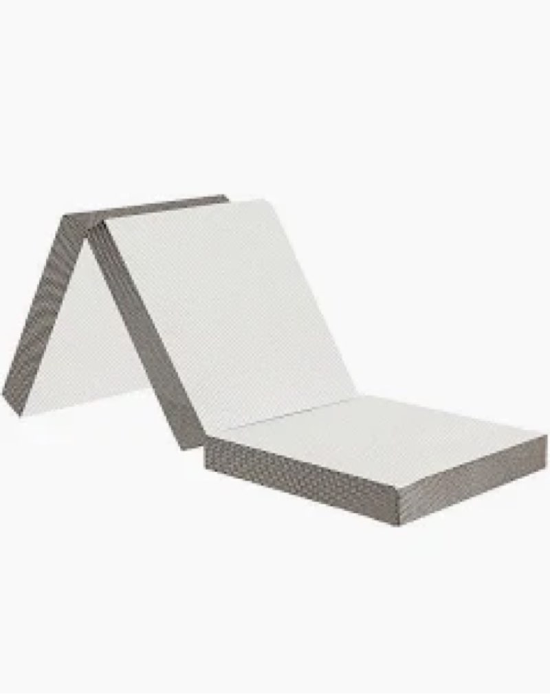 Trifold Mattress, Small Size, 3 inch, Tri-Folding Floor Bed Washable Cover, Portable Foldable Mattre