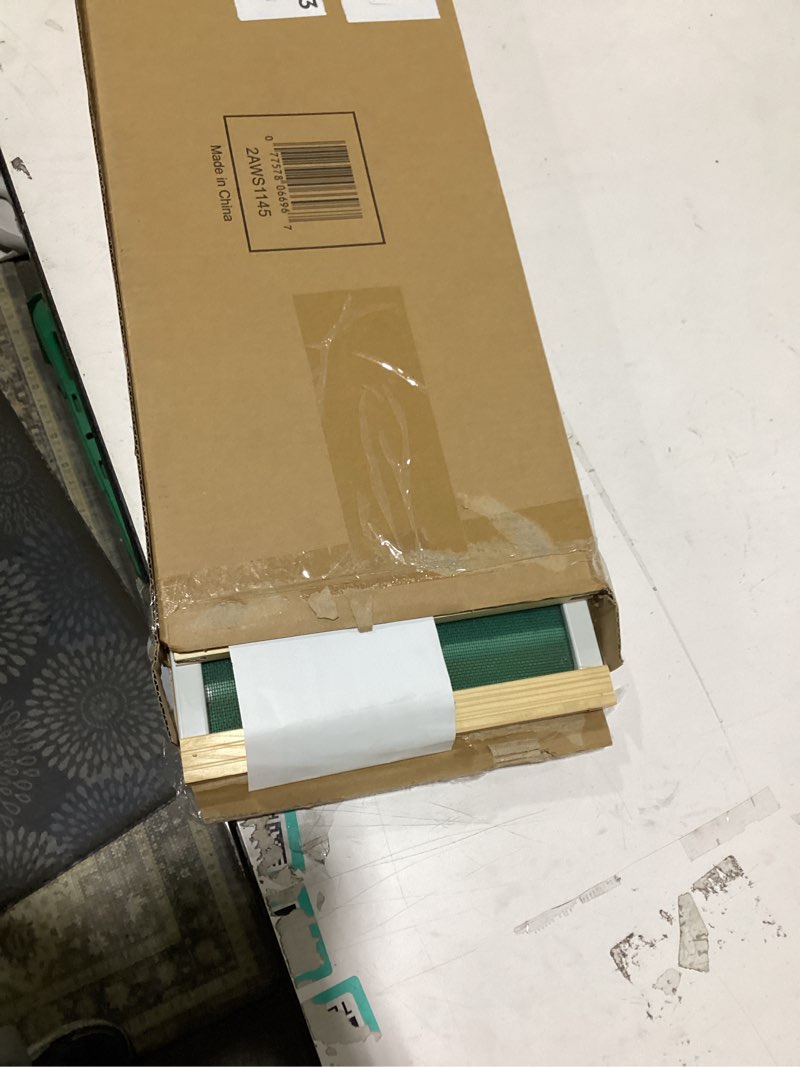 Condition photo showing As Is for frost king 2aws1145 wb marvin adjustable window screen, 10" high, fits 25 - 45" wide, 2-pack 10" high x fits 25-45" wide (2-pack) - filter