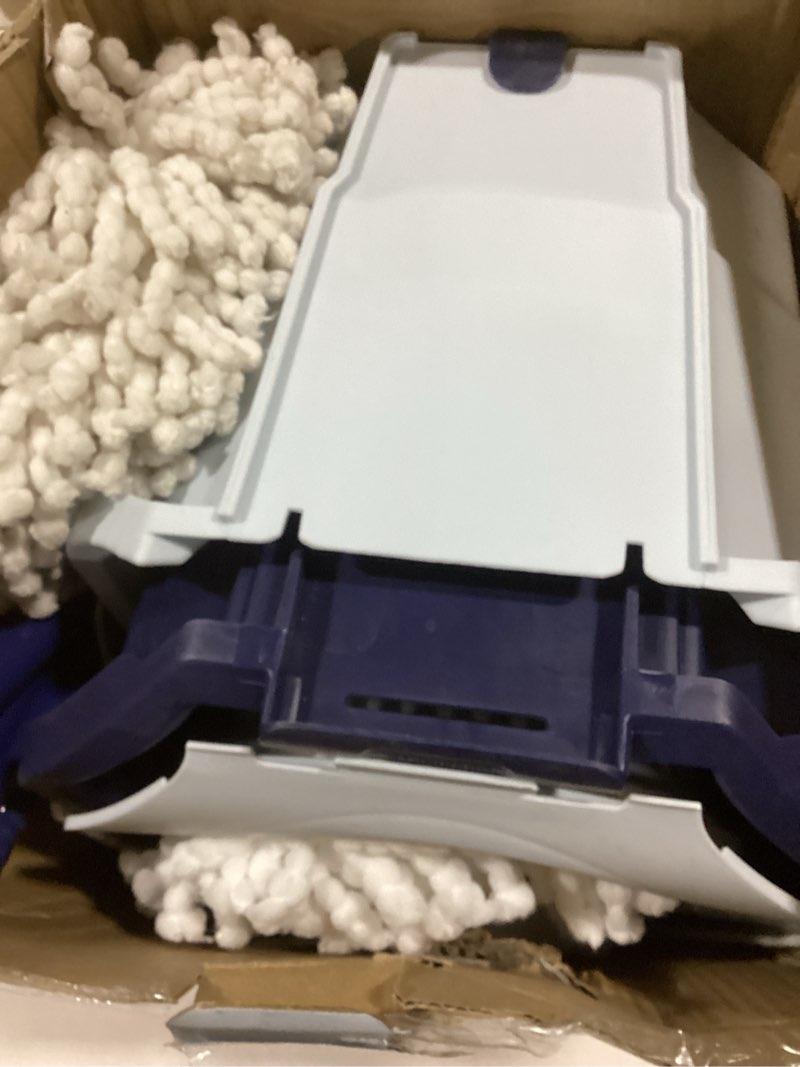 Casabella Spin Mop System with Extra Mop Head Refill - Two-Bucket Design with Splash Guard Built-in 