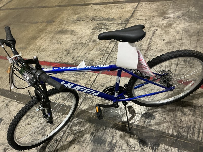 Condition photo showing As Is for huffy 26-inch rock creek men's mountain bike, blue