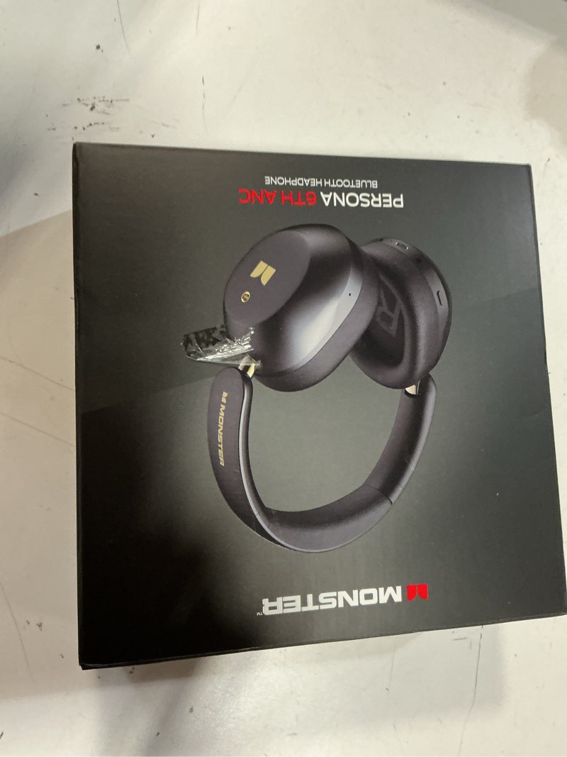 Condition photo showing New/Like New for monster persona 6th anc active noise cancelling headphones, wireless bluetooth headphones over ear with hifi stereo audio, 60h playtime, bluetooth 6.0, 3 eq modes for travel work, black