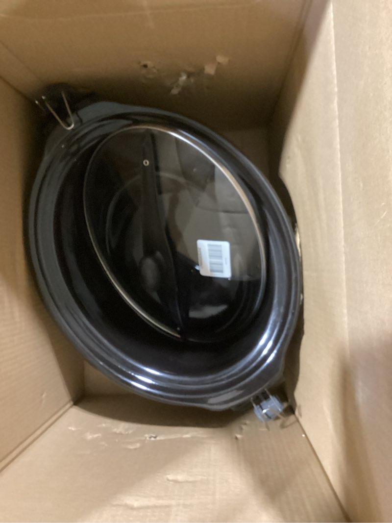 Condition photo showing Good Condition for Hamilton Beach Slow Cooker, Extra Large 10 Quart, Stay or Go Portable With Lid Lock, Dishwasher Safe Crock, Black (33195) 10 Quarts Black