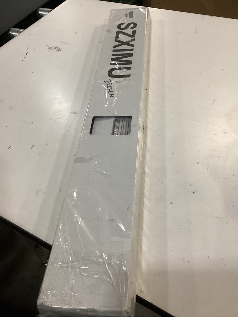 Condition photo showing As Is for SZXIMU Window Blinds 30" W X 64" H, 1" Cordless Blinds for Indoor Windows, Room Darkening Mini Blind, Horizontal Blinds & Shades White for Home Bedroom Living Room Office Kitchen White 30"W x 64"H