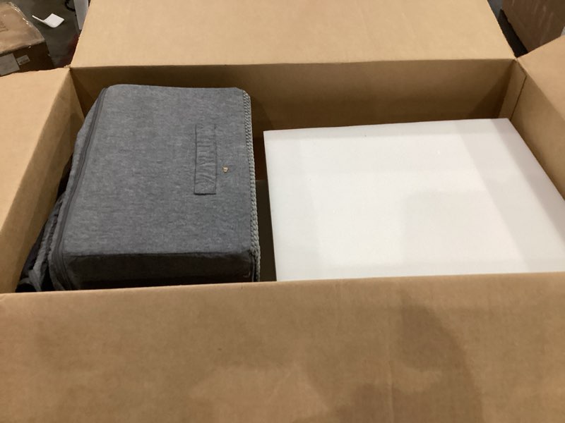 Condition photo showing Good Condition for EHEYCIGA Dog Stairs for Bed 18" H, 4-Step Dog Steps for High Bed, Pet Steps for Small Dogs and Cats, Non-Slip Balanced Pet Ramp Indoor, Grey Grey 4 Standard 15" x 24" x 18"