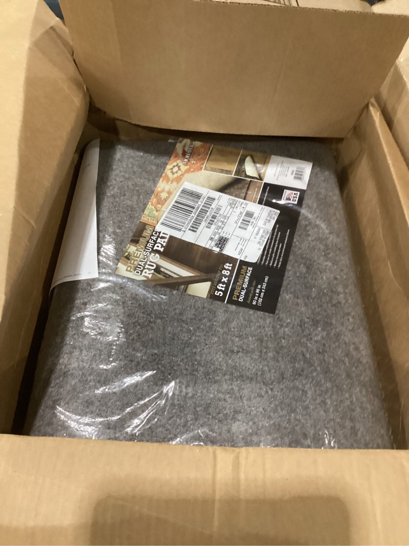 Condition photo showing Good Condition for Mohawk Home 5' x 8' Non Slip Rug Pad Gripper 1/4 Thick Dual Surface Felt + Rubber Gripper - Safe for All Floors 1/4 Inch Dual Surface Rug Pad 5' x 8' (Rectangular)