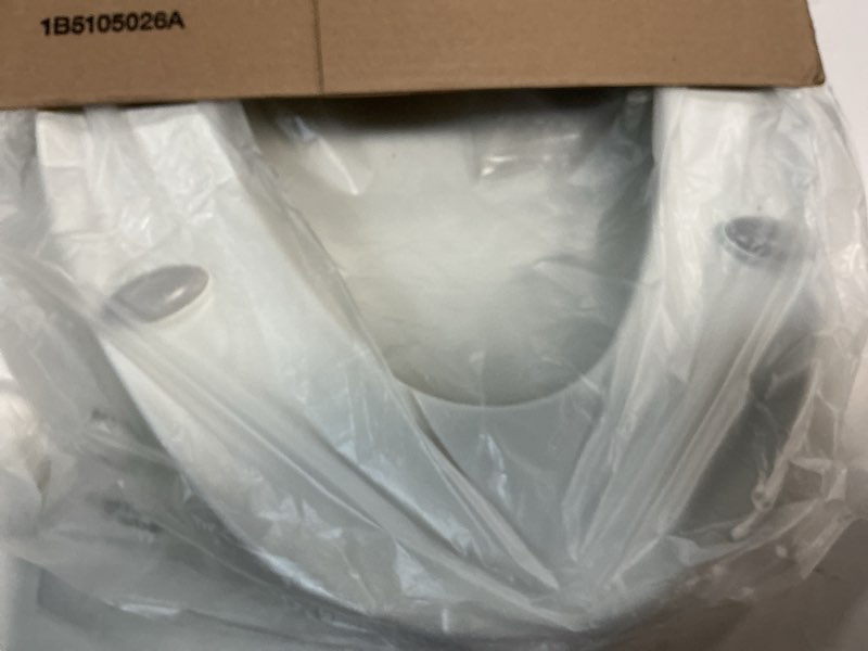 Condition photo showing As Is for BEMIS 7900TDGSL Commercial Heavy Duty Closed Front Toilet Seat with Cover, Industrial No Slam Seat with Secure Installation, Made in USA, Elongated, White White Elongated - No Slam Hinges Toilet Seat