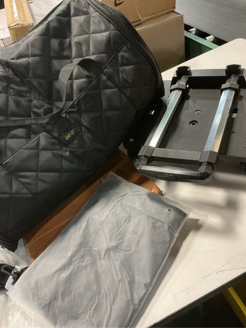 Condition photo showing Good Condition for rolling garment bags for travel - carry on convertible garment duffle bags with wheels for men women, 4 in 1 large travel duffel bags with shoes compartment hanging suit dress weekender bag 4pcs set black