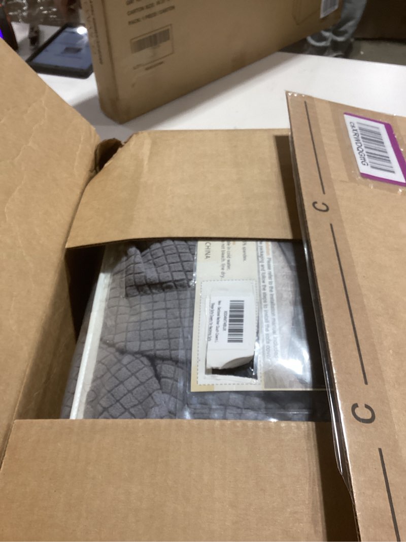 Condition photo showing Good Condition for ALIECOM Waterproof Sectional Recliner Couch Covers for Reclining Sectional Stretch L Shaped Recliner Sofa Cover Washable Jacquard Corner Sofa Slipcovers Pet Dog Protector (5 Seat, Light Grey) 5 Seat Light Grey