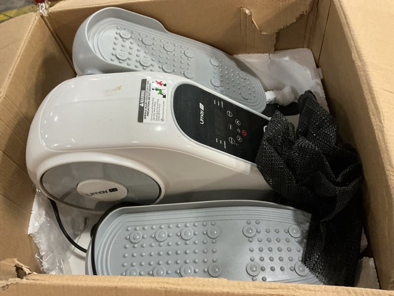 Condition photo showing Good Condition for Under Desk Elliptical Machine, Electric Leg Exerciser for Seniors, Quiet & Portable Electric Seated Eclipse Exercise Training Machine with Remote, 12 Speeds & Mute Function, Manual & Auto Mode White