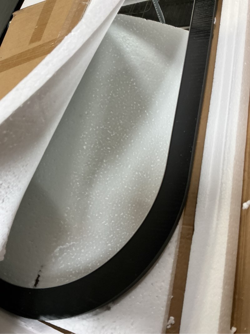 Condition photo showing Good Condition for Black Arched Mirror Vanity Mirror Wall Decor Arch Mirror Wooden Frame Wall Mounted Mirror for Bathroom Livingroom Bedroom Entryway,23x18inch