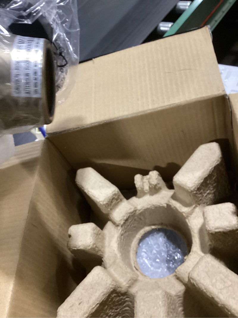 Condition photo showing New/Like New for Globe Electric 51367 1-Light Wall Sconce, Matte Black, Gold Accent Socket, Clear Glass Shade, Wall-Lamp Dimmable, Lights for Bedroom, Kitchen Sconces Lighting, Home Decor, Bulb Not Included Matte Black, Harrow