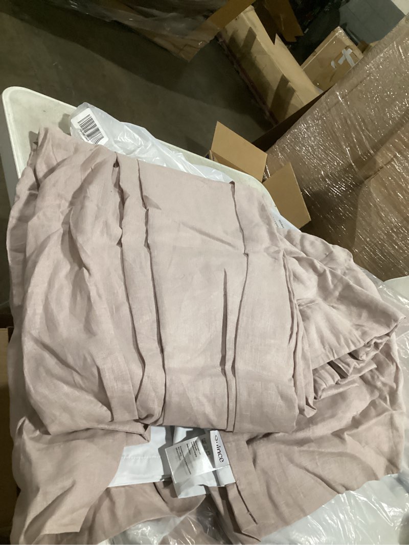 Condition photo showing Good Condition for european linen true blackout curtains 96” x84”