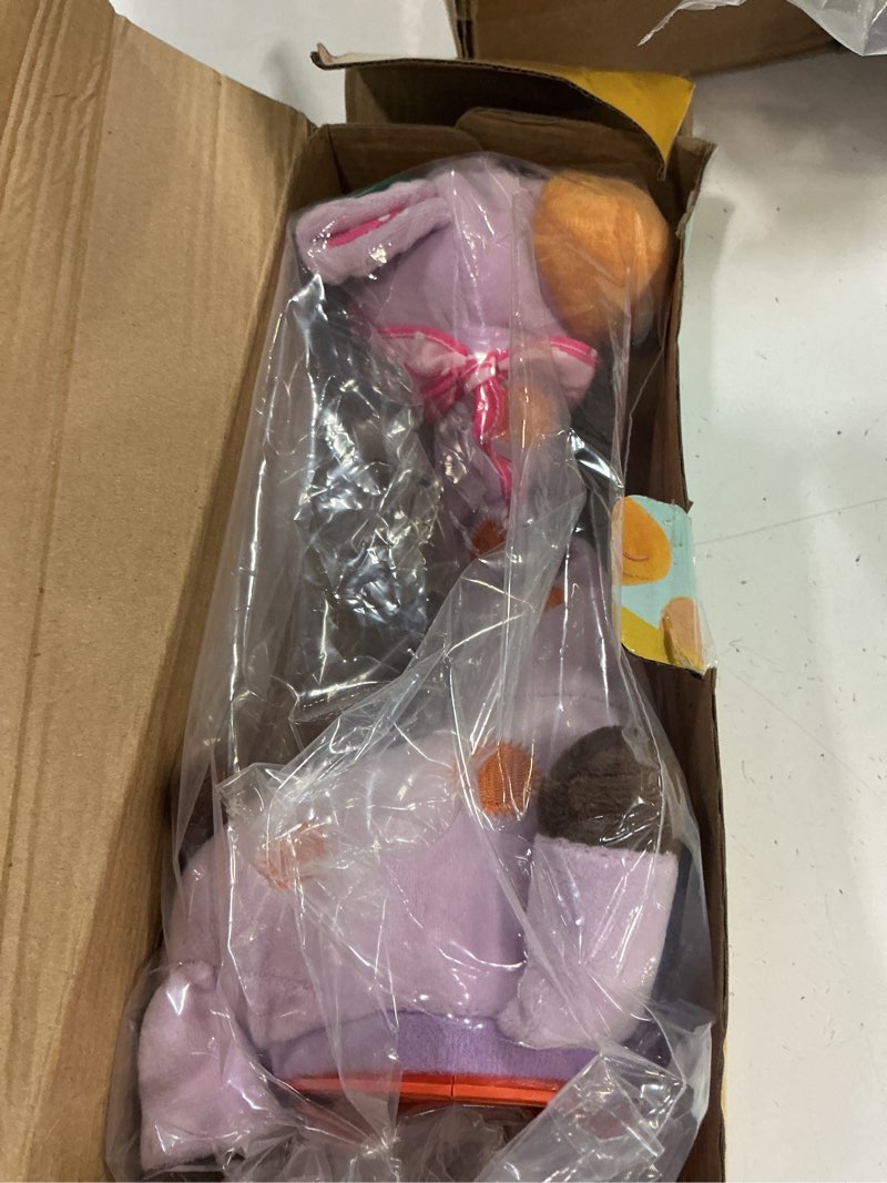 Condition photo showing Good Condition for luketure purple musical talking dancing giraffe plush toy, talking baby toy with lights, 10 songs and voice repeat, soft sensory gift