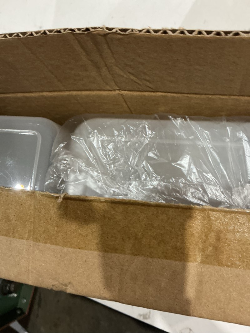 Condition photo showing Good Condition for poeland refrigerator organizer box, fridge side door storage containers plastic translucent set of 5 (2m+3s) translucent 2m+3s (5pcs)