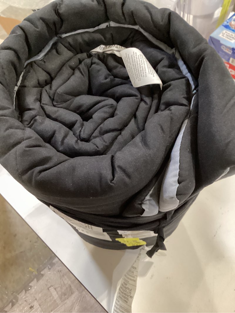 Condition photo showing Good Condition for mainstays reversible microfiber comforter, black, twin-xl