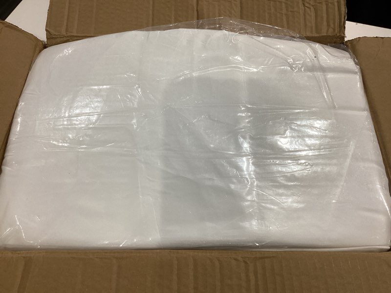 Condition photo showing Good Condition for 10 Pack White Round Tablecloths, 120 Inch Stain Resistant and Wrinkle Polyester Fabric Washable Table Clothes Cover for Kitchen Dining, Wedding, Reception Banquet, Birthday Party, Buffet Restaurant White 120 In Round, 10 Pack