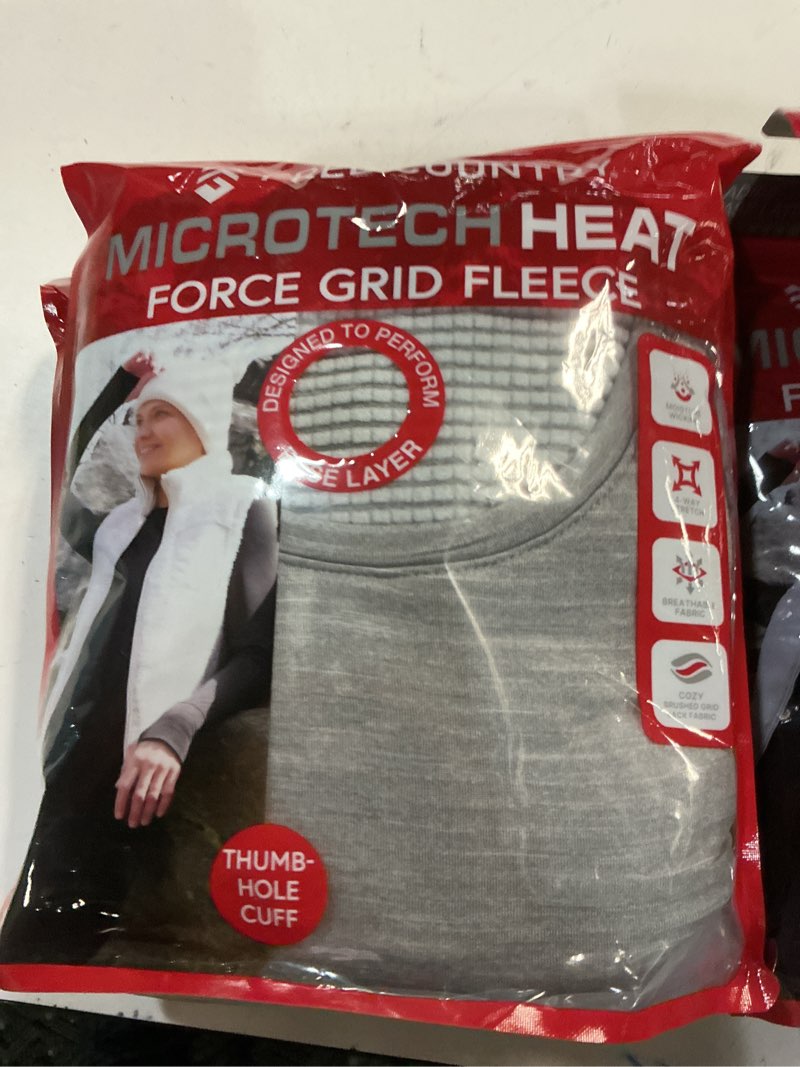 FREE COUNTRY MICROTECH HEAT FORCE GRID FLEECE LADIES BASE LAYER TOP XL